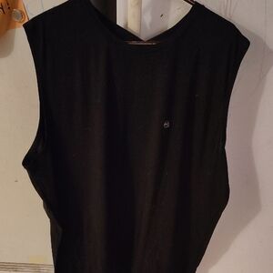 Black Sleeveless Men's Active Wear Top 3XL